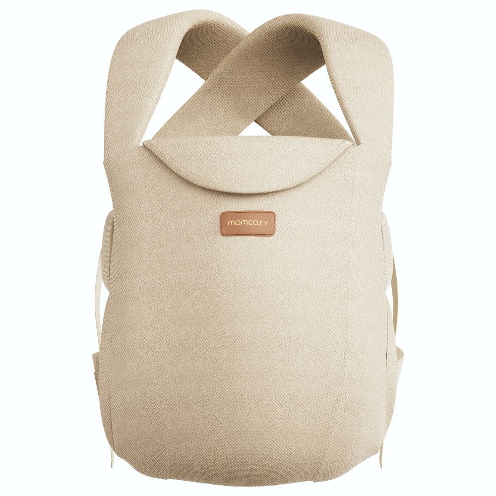 Marsupiu nou nascut Momcozy WeeSnug bumbac Khaki [2]