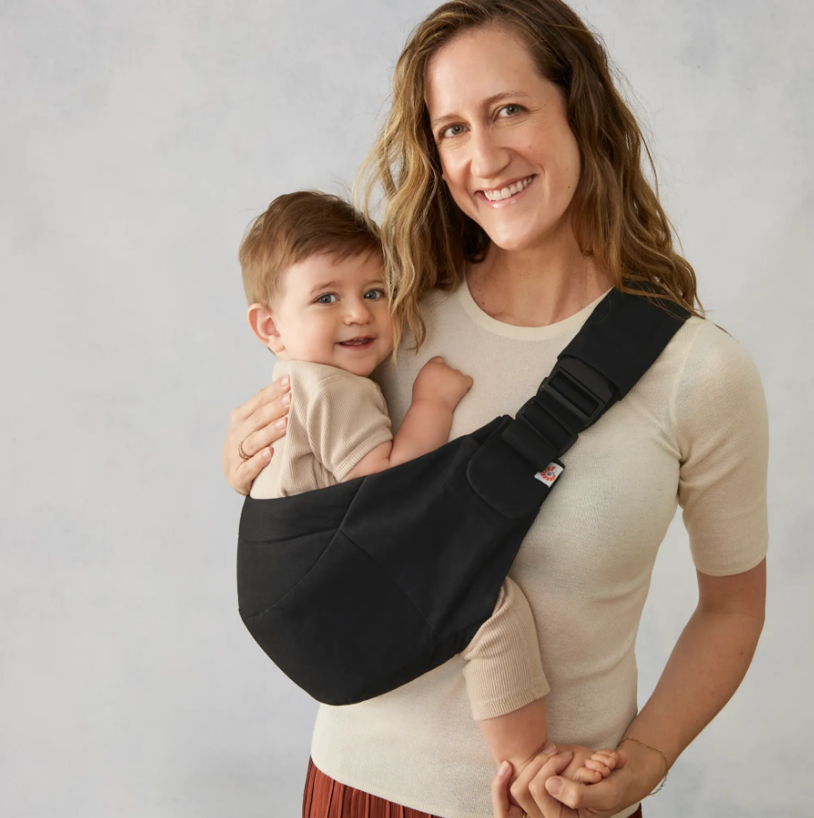 Sling bebe Ergobaby Upsie Onyx Black, 3-6 luni+ [4]