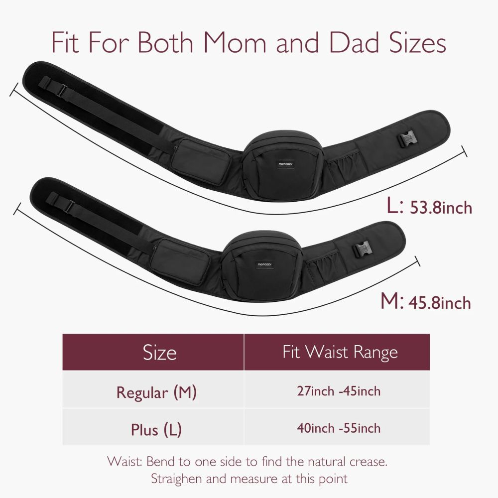 Marsupiu tip sezut Momcozy M Black [5]