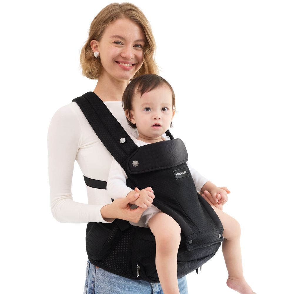 Marsupiu tip sezut Momcozy M Black [9]