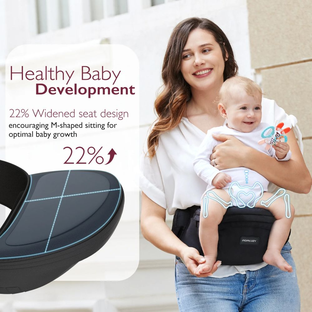 Marsupiu tip sezut Momcozy M Black [2]