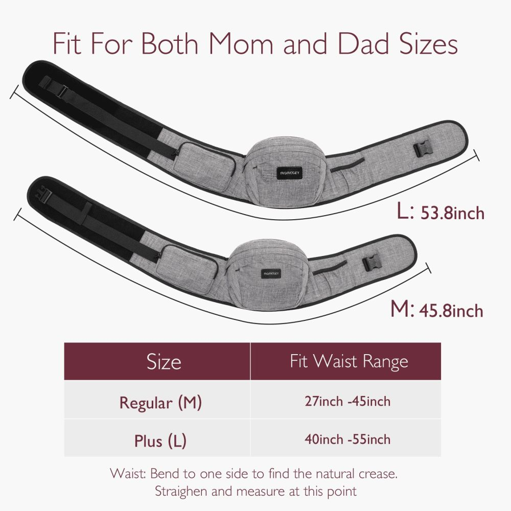 Marsupiu tip sezut Momcozy M Grey [5]