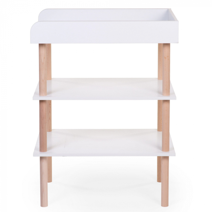 Masa de infasat Childhome Natural/Alb [2]