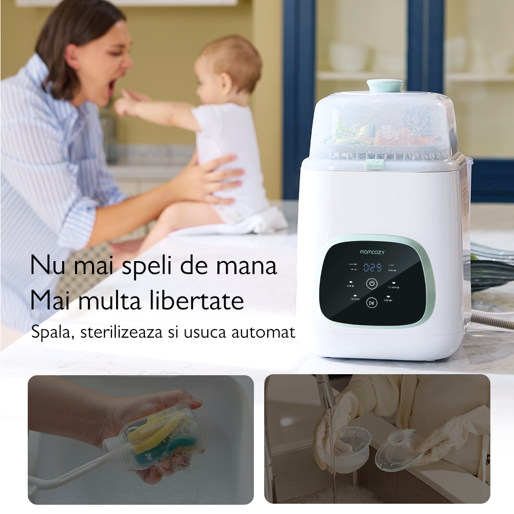 Masina de spalat biberoane Momcozy KleanPal Pro [6]