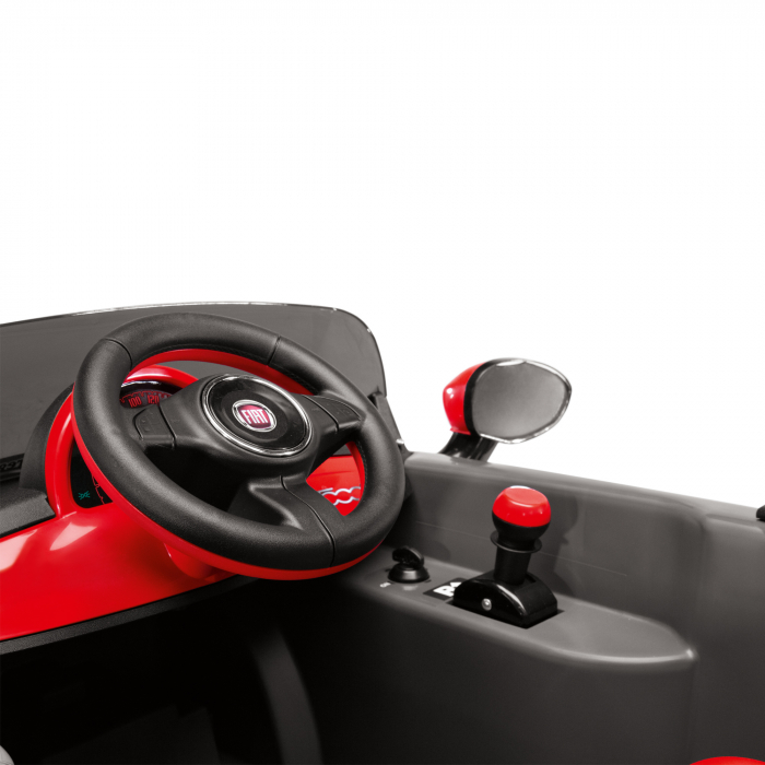 Masina electrica Peg Perego Fiat 500 S, 6V, 2 ani +, Gri [9]