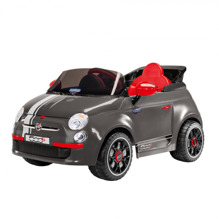 Masina electrica Peg Perego Fiat 500 S, 6V, 2 ani +, Gri [3]