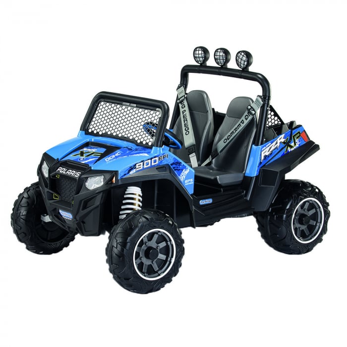 Masina electrica Peg Perego Polaris Ranger RZR 900, 12V, 3 ani +, Albastru   Negru