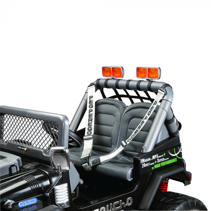 Masina Peg Perego Gaucho Superpower, 24V, 6 ani +, Negru [6]