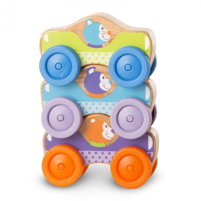 Masinute de stivuit cu animale - Melissa and Doug [2]