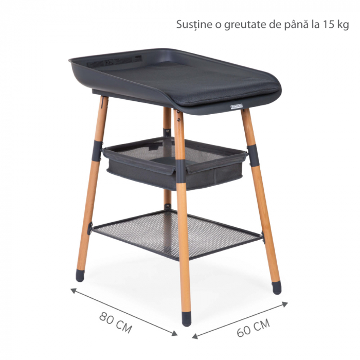 Masuta de infasat Childhome Evolux Natural Antracit-Resigilat [6]