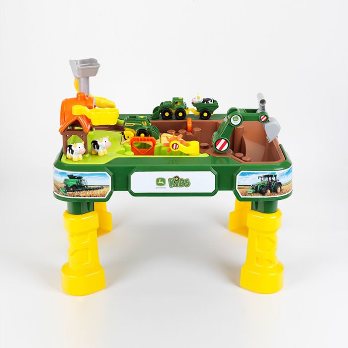 Masuta de joaca cu apa si nisip 2in1 Klein Ferma John Deere [4]