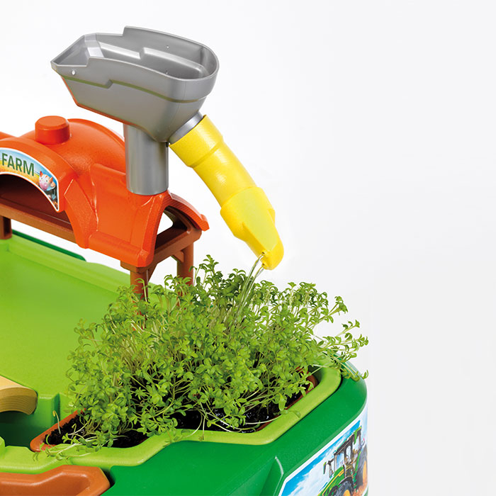 Masuta de joaca cu apa si nisip 2in1 Klein Ferma John Deere [9]