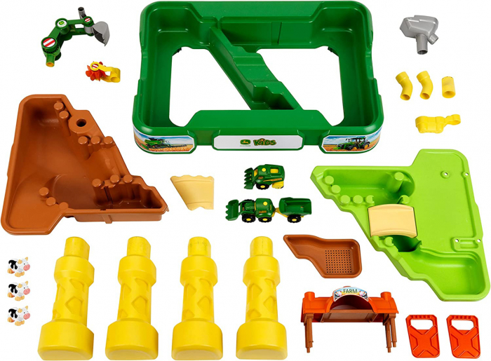 Masuta de joaca cu apa si nisip 2in1 Klein Ferma John Deere [5]