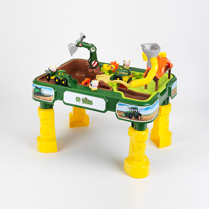 Masuta de joaca cu apa si nisip 2in1 Klein Ferma John Deere [3]