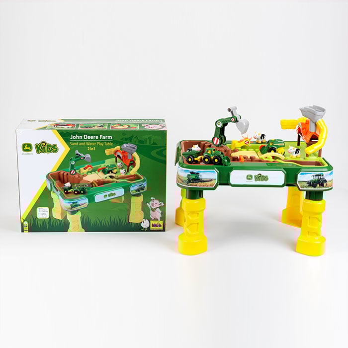 Masuta de joaca cu apa si nisip 2in1 Klein Ferma John Deere [2]