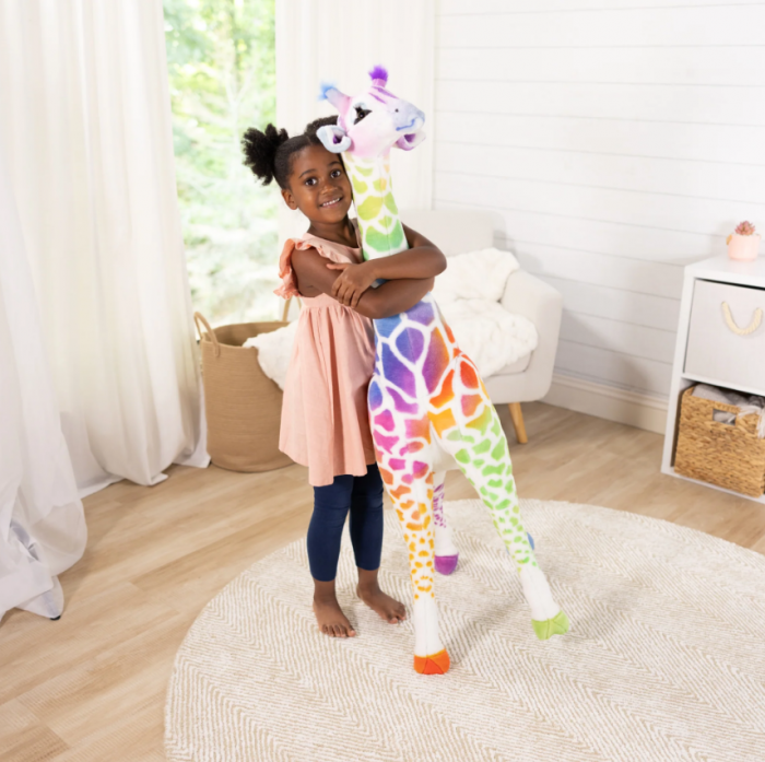 Melissa&Doug - Girafa gigant din plus Rainbow [3]