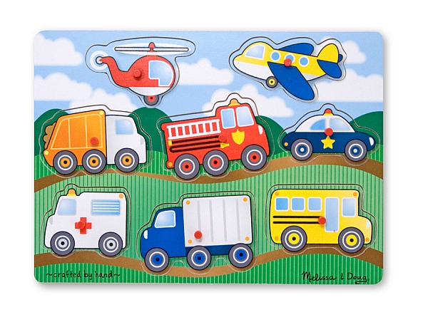 Melissa and Doug - Puzzle lemn Vehicule