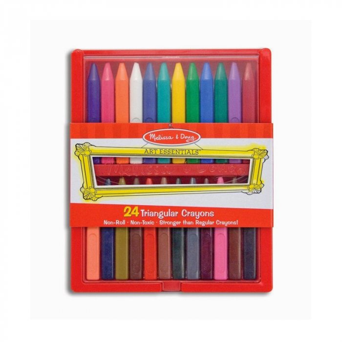Melissa and Doug - Set 24 creioane colorate triunghiulare [2]