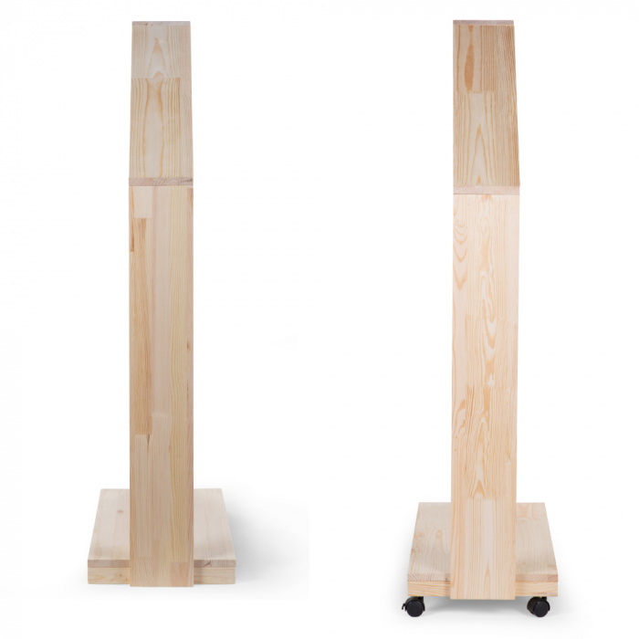 Mobilier decorativ casuta cu roti Childhome 80x135 cm, Lemn Natural-Resigilat [4]