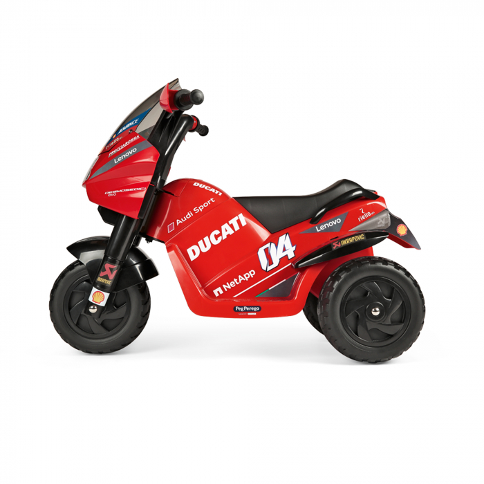 Motocicleta electrica Peg Perego Ducati Desmosedici Evo, 6V, 2 ani +, Negru / Rosu [7]