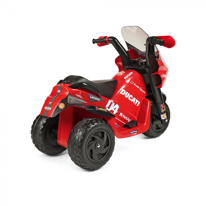 Motocicleta electrica Peg Perego Ducati Desmosedici Evo, 6V, 2 ani +, Negru / Rosu [8]