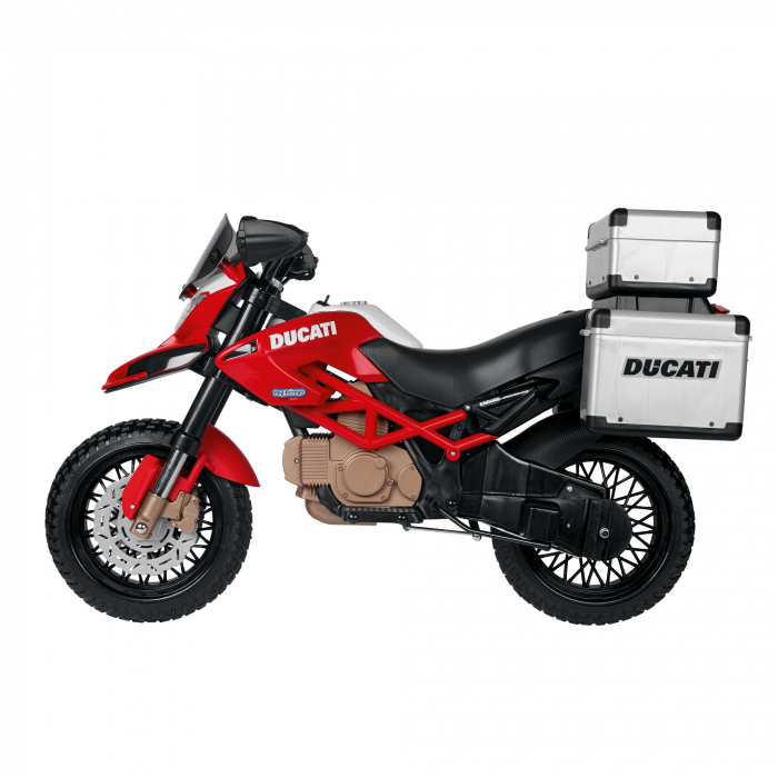 Motocicleta electrica Peg Perego Ducati Enduro, 12V, +3 ani, Negru / Rosu [4]