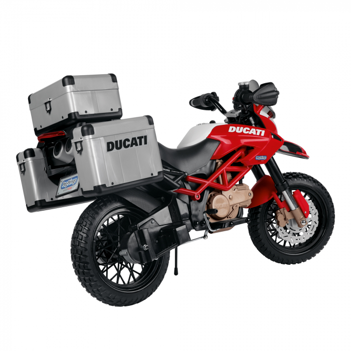Motocicleta electrica Peg Perego Ducati Enduro, 12V, +3 ani, Negru / Rosu [6]