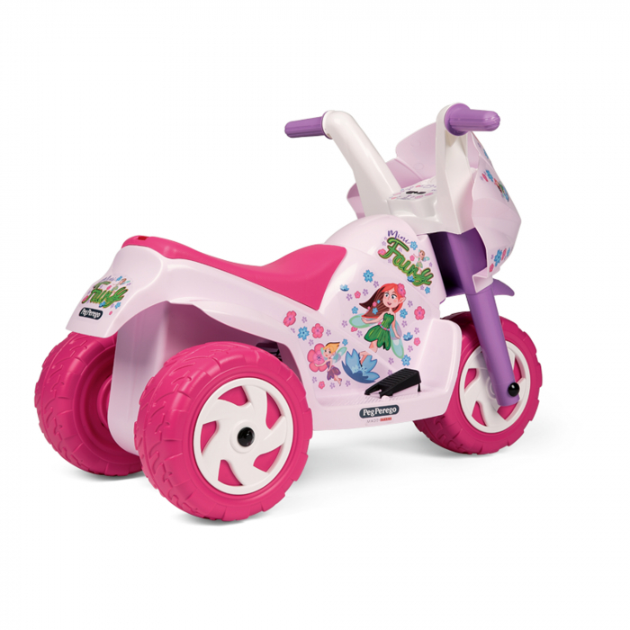 Motocicleta electrica Peg Perego Ducati Mini Fairy, 6V, 1 an +,  Roz/Mov [4]
