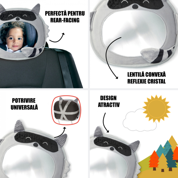 Oglinda Retrovizoare Diono Easy View Racoon [3]