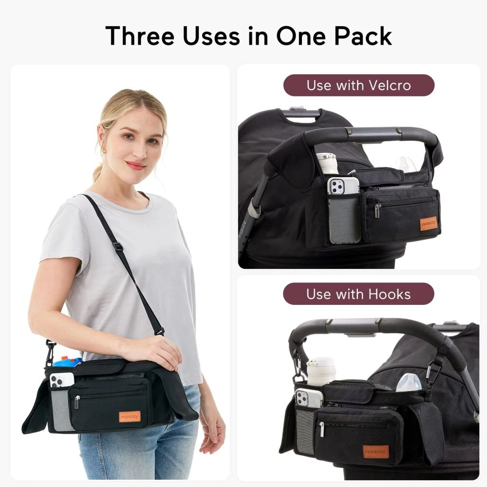 Organizator pentru carucior Momcozy cu suporturi pentru pahare [5]