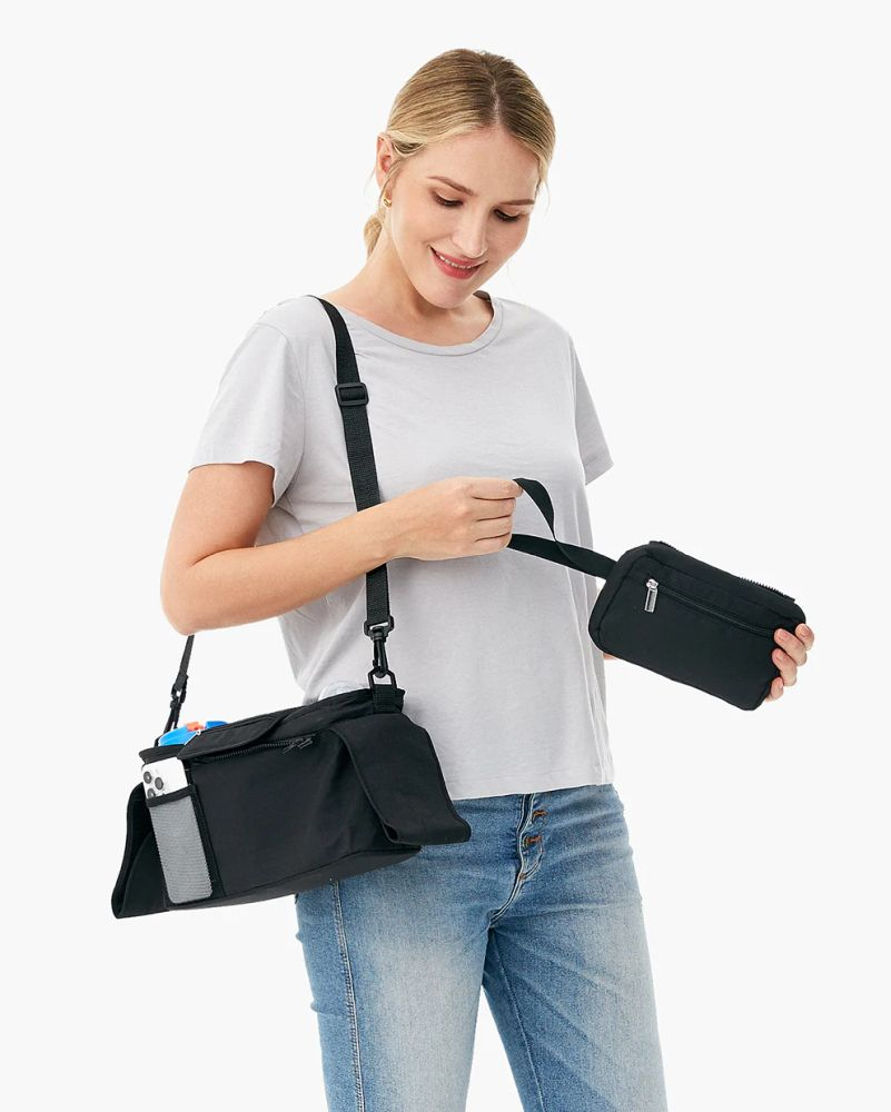 Organizator pentru carucior Momcozy cu suporturi pentru pahare [2]
