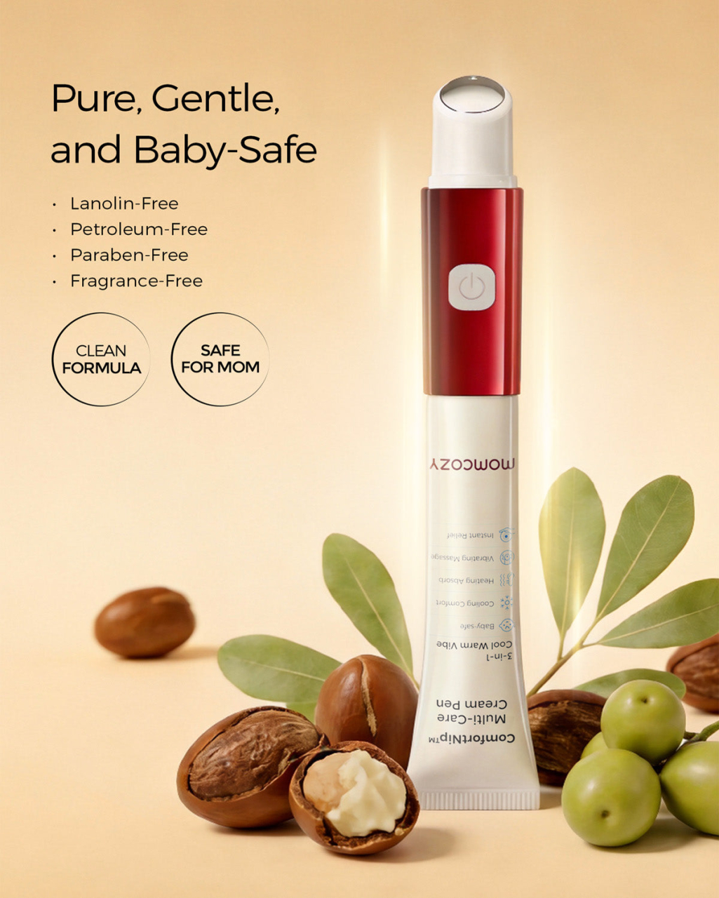 Pachet creion crema mameloane Momcozy ComfortNip efect racoritor cu rezerva [11]
