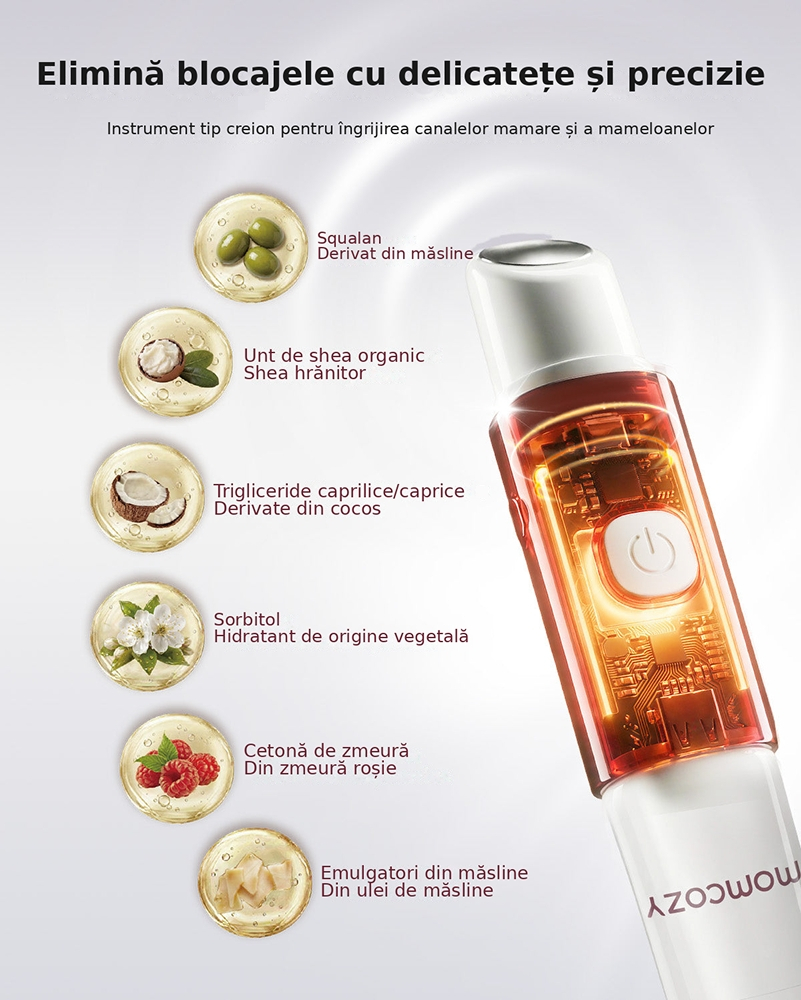 Pachet creion crema mameloane Momcozy ComfortNip efect racoritor cu rezerva [3]
