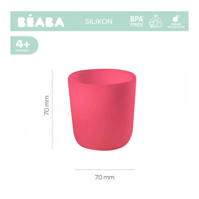 Pahar silicon Beaba Pink [2]