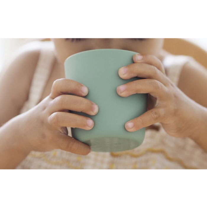 Pahar silicon Beaba Sage Green-Resigilat [3]