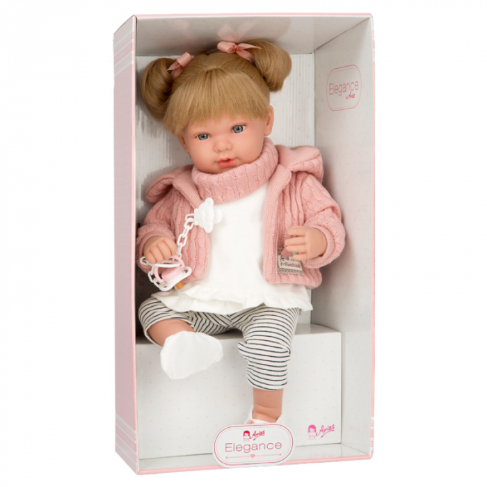 Papusa care rade Arias Iria Elegance 45 cm Pink/White [3]