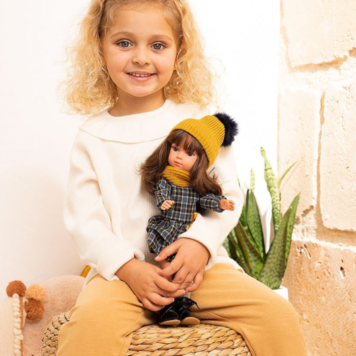 Papusa Arias Carlota Elegance 36 cm Mustard/Navy [4]