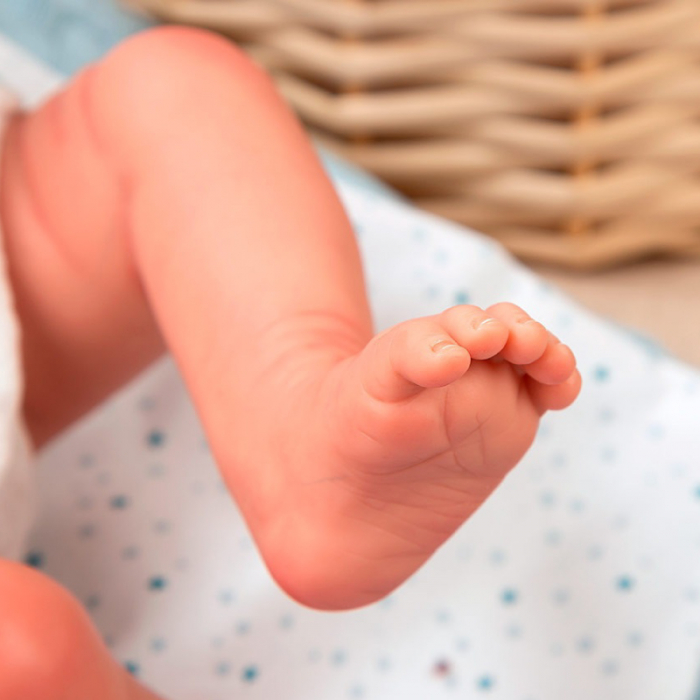 Papusa Reborn bebelus realist Arias Claudio 38 cm White/Blue [2]