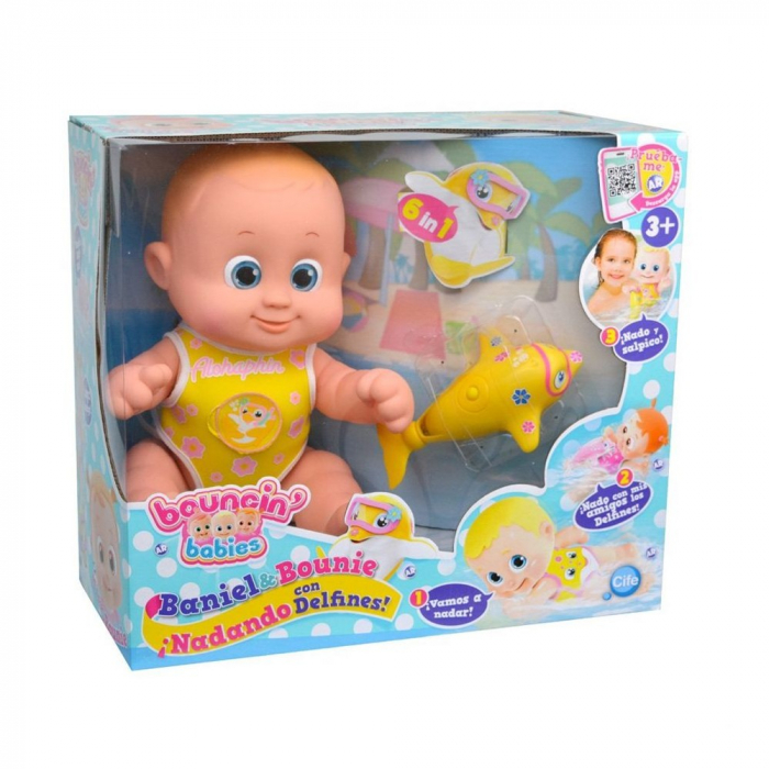 Papusa Cife Bouncin' Babies Baniel ce Inoata cu Delfinul [3]