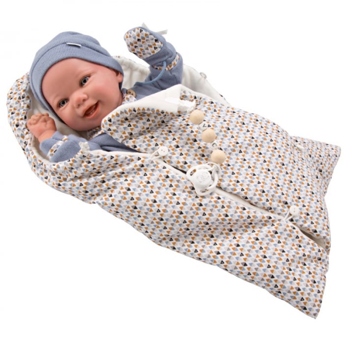 Papusa Reborn bebelus realist Arias Daniel 45 cm Blue [3]