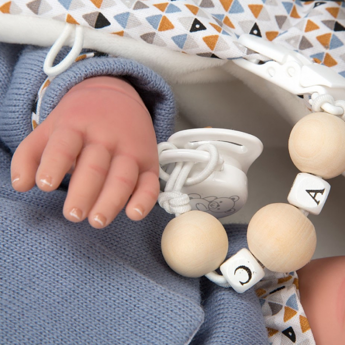 Papusa Reborn bebelus realist Arias Daniel 45 cm Blue [5]