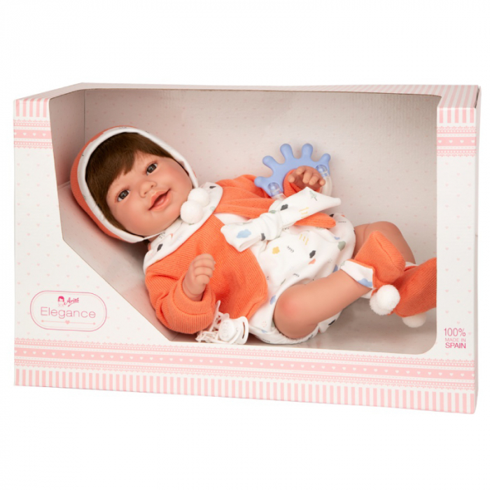 Papusa cu greutate reala Arias Adi Elegance 45 cm Orange [6]