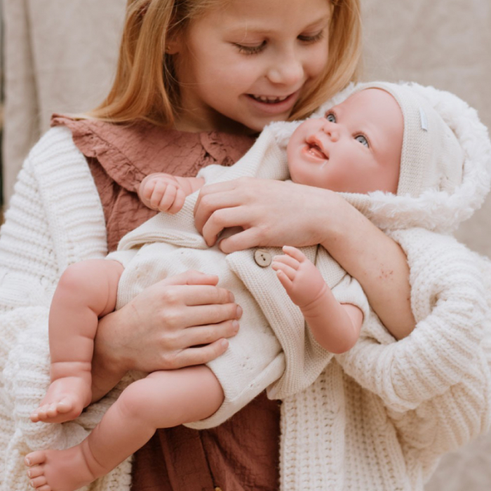 Papusa Reborn bebelus realist Arias Diego 45 cm Beige [8]