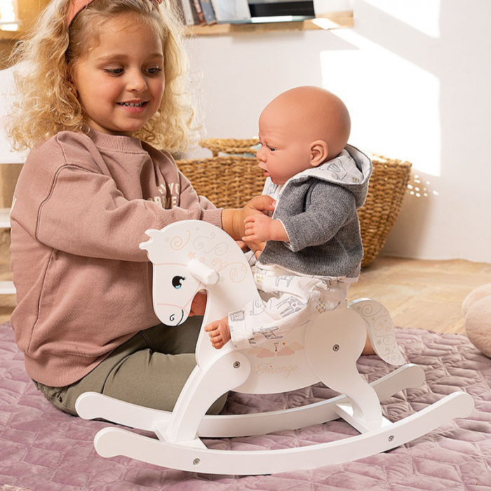 Balansoar calut din lemn pentru papusi Arias Firenze, 14.50x48x30 cm [2]