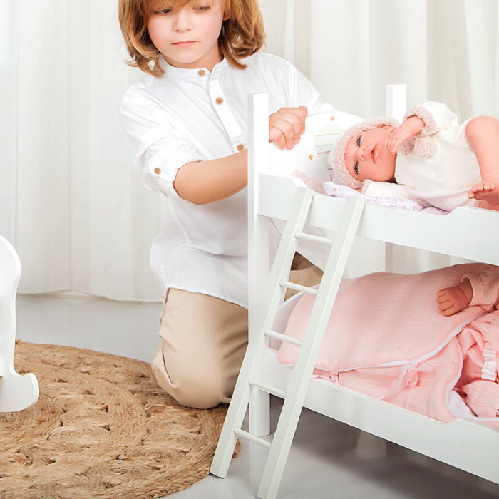 Pat supraetajat din lemn pentru papusi Arias Firenze, 50x27.50x49.50 cm [2]