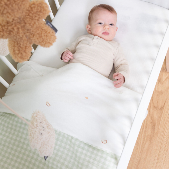 Paturica Childhome Jerse 80x100 cm Jerse/Muselina Verde [2]