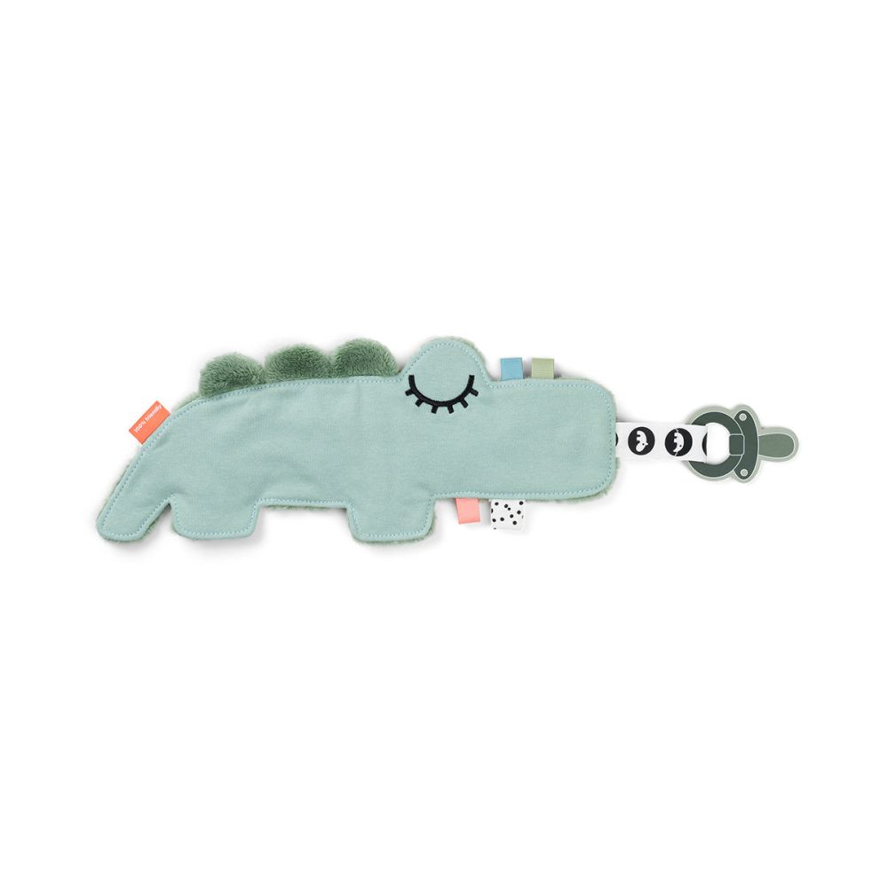 Paturica de atasat suzeta Done by Deer Cozy Friend Croco Green [3]