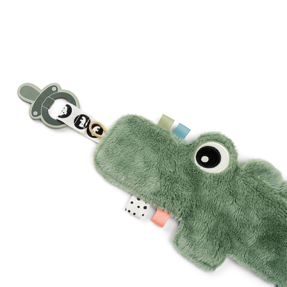 Paturica de atasat suzeta Done by Deer Cozy Friend Croco Green [2]