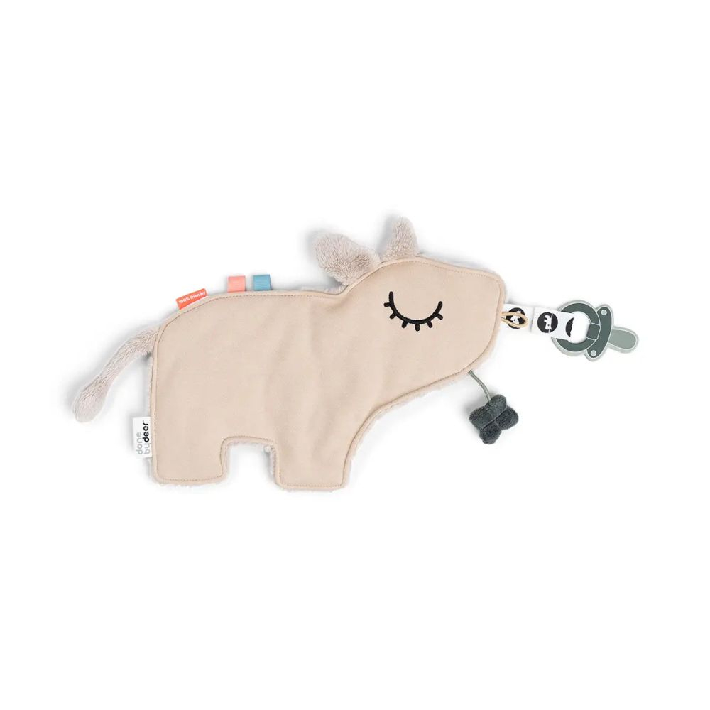 Paturica de atasat suzeta Done by Deer Cozy Friend Dotti Sand [2]