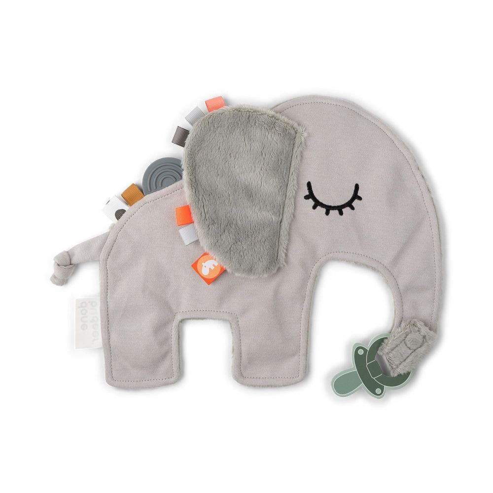 Paturica de atasat suzeta Done by Deer Cozy Friend Elphee Grey [2]